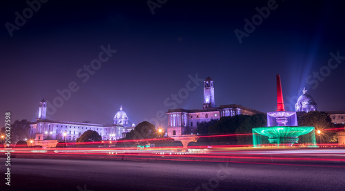 Light trails Fototapeta