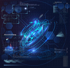Aufkleber - Vector Circular Element for HUD Sci Fi Interfaces