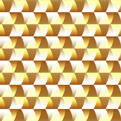 Wall Mural - mosaic, golden geometric seamless pattern