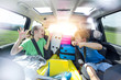 © epiximages - Siblings arguing in the car during a long car journey