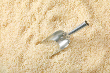 Wall Mural - white long grained rice