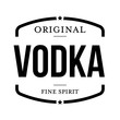 Original vodka vintage stamp