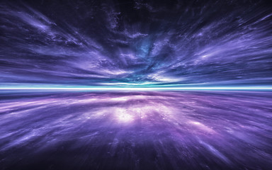 Wall Mural - time warp, traveling in space. time dilation
