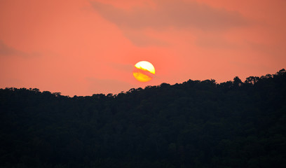 Wall Mural - Sunset sky