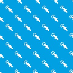 Poster - Cursor website pattern vector seamless blue repeat for any use