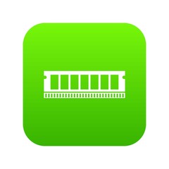 Poster - DVD RAM module for the personal computer icon digital green for any design isolated on white vector illustration