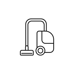 Poster - a vacuum cleaner line icon. Element of household icon for mobile concept and web apps. Thin line a vacuum cleaner icon can be used for web and mobile. Premium icon