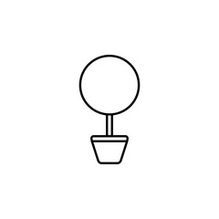 Poster - table lamp line icon. Element of household icon for mobile concept and web apps. Thin line table lamp icon can be used for web and mobile. Premium icon