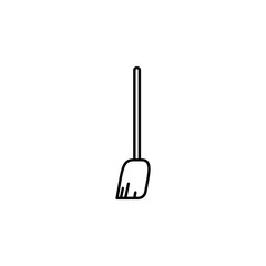 Poster - broom line icon. Element of household icon for mobile concept and web apps. Thin line broom icon can be used for web and mobile. Premium icon