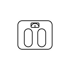 Poster - scales line icon. Element of household icon for mobile concept and web apps. Thin line scales icon can be used for web and mobile. Premium icon