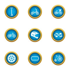 Poster - Motorshow icons set. Flat set of 9 motorshow vector icons for web isolated on white background