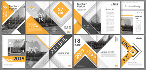 Abstract white a4 brochure cover design. Fancy info banner frame. Modern ad flyer text. Annual report binder. Title sheet model set. Fancy vector front page. City font blurb art. Yellow line figure