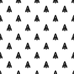 Sticker - Rocket design pattern vector seamless repeating for any web design