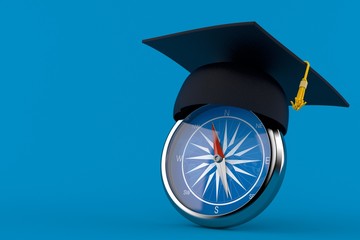 Canvas Print - Mortarboard with compass