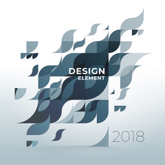 Wall Mural - Minimalistic design, creative concept, modern diagonal abstract background Geometric element. Multi-colored geometric waves with transparency and gradients. 