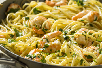 Poster - Homemade Lemon Shrimp Scampi