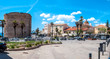 pedestrian area on the ramparts near the Sulis Tower in Alghero - Sardinia