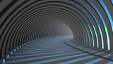 Fototapeta Perspektywa 3d - Abstract Tunnel 3d Background