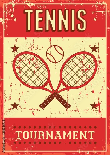 Plakaty tenis  tenis-sport-retro-pop-art-plakat-signage