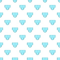 Canvas Print - Diaper pattern. Cartoon illustration of diaper vector pattern for web