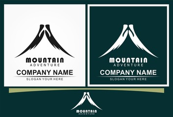 Sticker - mountain icon logo