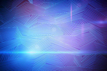 Poster - Digital lines backdrop
