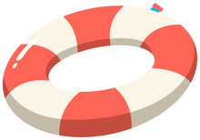 Red And White Safety Ring