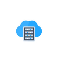 Poster - mainframe, hosting, cloud storage icon