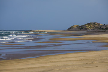 Indian ocean coastline and beaches of Mozambique