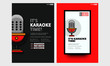© Akshar - It's Karaoke Time Event Poster with Mic Vector Illustration