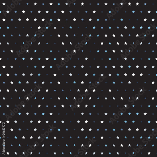 Cotton fabric Star pattern. Seamless vector background