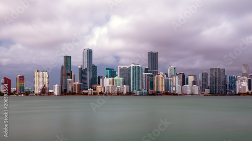 Obraz na płótnie Downtown Brickell Miami Skyline Panorama