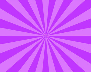 Flat Purple Sunburst rays sunbeam background vector