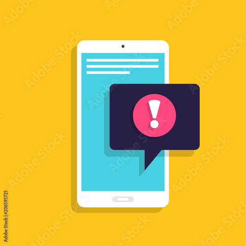 Fotomural Flat design concept message and chat