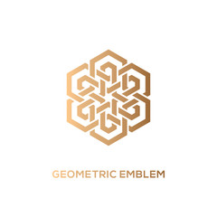 Wall Mural - Geometric emblem