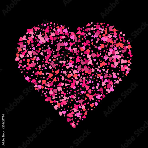 picture Small Pink Heart Black Background https stock adobe com ca images small pink hearts creates one big heart shapes isolated on dark background love concept 206629794 start checkout 1 content id 206629794