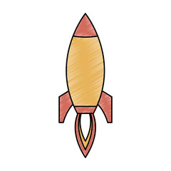 Canvas Print - Rocket spaceship symbol vector illustration graphic design