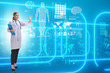 © Elnur - Woman doctor in telemedicine futuristic concept