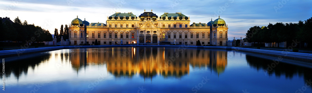 Obraz na płótnie Belvedere Palace, Vienna, Austria w salonie