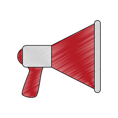 Bullhorn advertiding symbol vector illustration graphic design