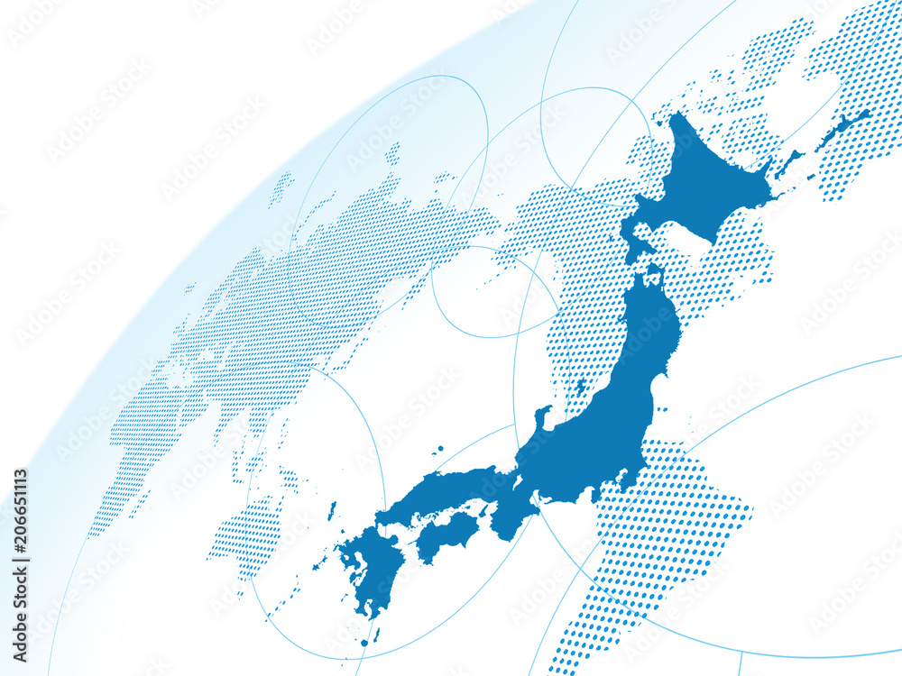 Obraz Premium Mapa Swiata Japonia Mapa Globalny Biznes 206651113 Mapy Swiata Obraz Premium