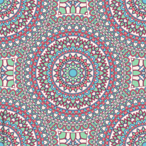 Cotton fabric Ręcznie rysowane ozdobnych jednolity wzór. Ilustracja wektorowa