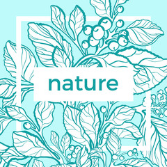 Wall Mural - Vector template for nature mate tree