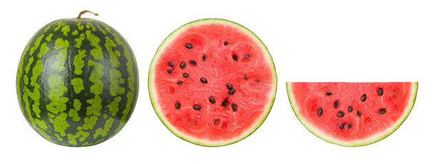 Wall Mural - watermelon on a white background, isolated