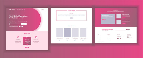 Wall Mural - website template vector. page business technology. landing web page. creative modern layout. payment