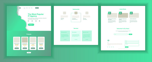 Wall Mural - web page design vector. website business reality. site scheme template. invest conference. innovatio