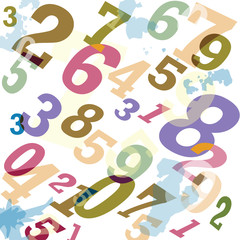 Poster - Mathematical digital code background