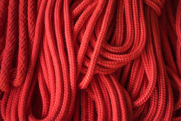 Wall Mural - bundle of red ropes for background