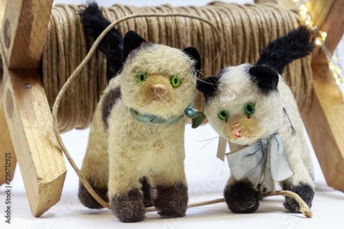 vintage stuffed cat