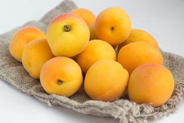 Apricots on a sack